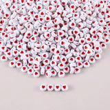 Acrylic Heart Beads Mixed Letters Bracelet Necklace DIY
