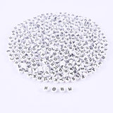 Acrylic Heart Beads Mixed Letters Bracelet Necklace DIY