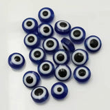 Oval Evil Eye Resin Spacer Beads - DIY Earring Bracelet Making