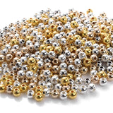3mm CCB Spacer Beads Plated Round Seed Beads for Jewelry Making
