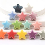 14mm Star Shape Ceramic Beads DIY Loose Porcelain Beads Jewelry Accessories