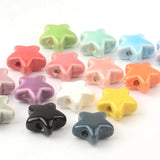 14mm Star Shape Ceramic Beads DIY Loose Porcelain Beads Jewelry Accessories
