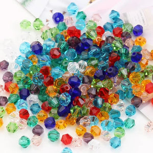 Czech Crystal Bicone Beads 2/3/4/5/6/8/10mm Loose Faceted DIY Jewelry