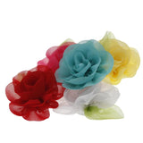 20pcs Rose Chiffon DIY Headgear Candy Box Flower Head Accessory