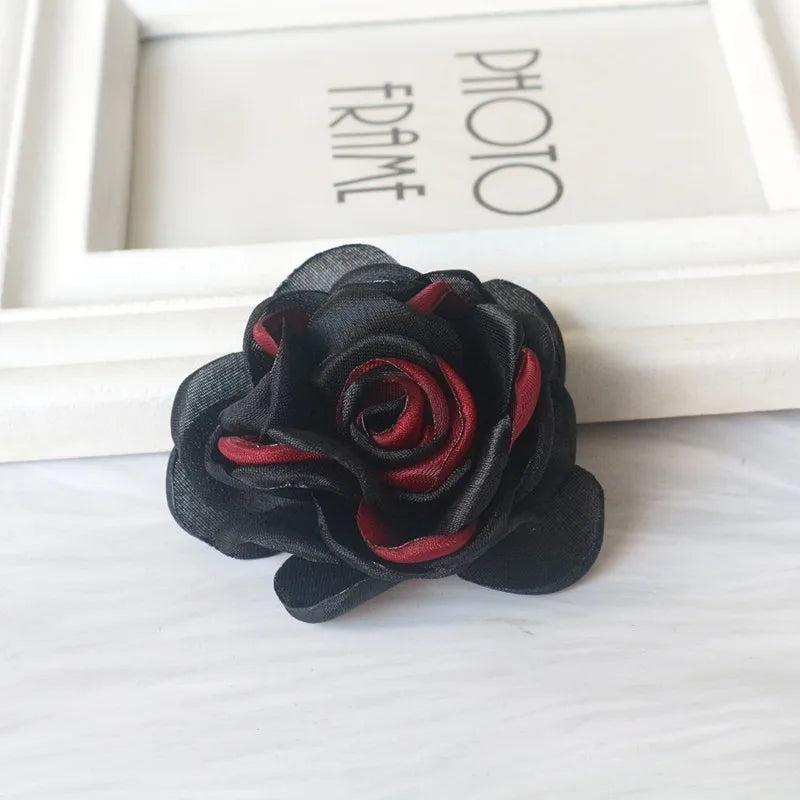 5PCS Chiffon Organza DIY Flowers Hair Accessories Fabric Corsage