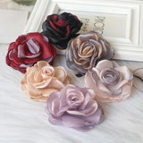 5PCS Chiffon Organza DIY Flowers Hair Accessories Fabric Corsage