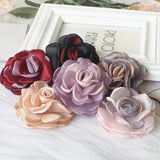 5PCS Chiffon Organza DIY Flowers Hair Accessories Fabric Corsage