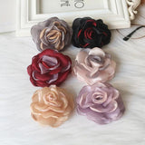 5PCS Chiffon Organza DIY Flowers Hair Accessories Fabric Corsage
