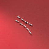 10pcs 925 Sterling Silver Tube Beads 6.3mm S925 Silver Bracelets Spacers
