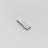 10pcs 925 Sterling Silver Tube Beads 6.3mm S925 Silver Bracelets Spacers