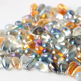 30Pcs Austrian Crystal Drop Charm Faceted Glass Teardrop Bead DIY