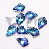 Crystal Baroque Pendants Gems Stone Glass Beads Maple Leaf Charms