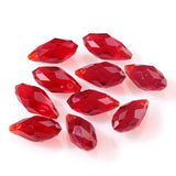 Austrian Clear Teardrop Crystal Beads Faceted Glass Spacer Beads