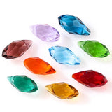 Austrian Clear Teardrop Crystal Beads Faceted Glass Spacer Beads