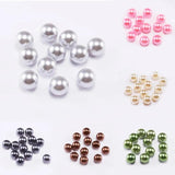 3 4 6 8 10 12 mm NO Hole Bead Loose Beads ABS Pearl Beads Plastic Acrylic Beads