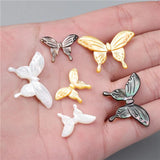 Butterfly Shell Beads Natural Mother of Pearl Charm Bead DIY Jewelry