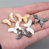 Butterfly Shell Beads Natural Mother of Pearl Charm Bead DIY Jewelry