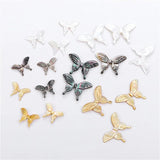 Butterfly Shell Beads Natural Mother of Pearl Charm Bead DIY Jewelry