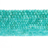 2/3/4mm Amazonite Natural Stones Faceted Loose Spacer Waist Beads Charm Women