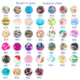 Kovict 10Pcs 15mm Leopard Silicone Beads DIY Pacifier Chain Jewelry Making