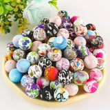 Kovict 10Pcs 15mm Leopard Silicone Beads DIY Pacifier Chain Jewelry Making