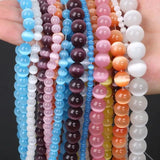 Cat Eye Opal Beads for DIY Jewelry Making