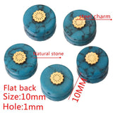 5pcs Natural Stone Bead Charms for Jewelry Making Bracelet
