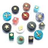 5pcs Natural Stone Bead Charms for Jewelry Making Bracelet