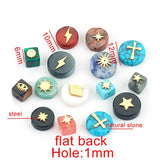 5pcs Natural Stone Bead Charms for Jewelry Making Bracelet