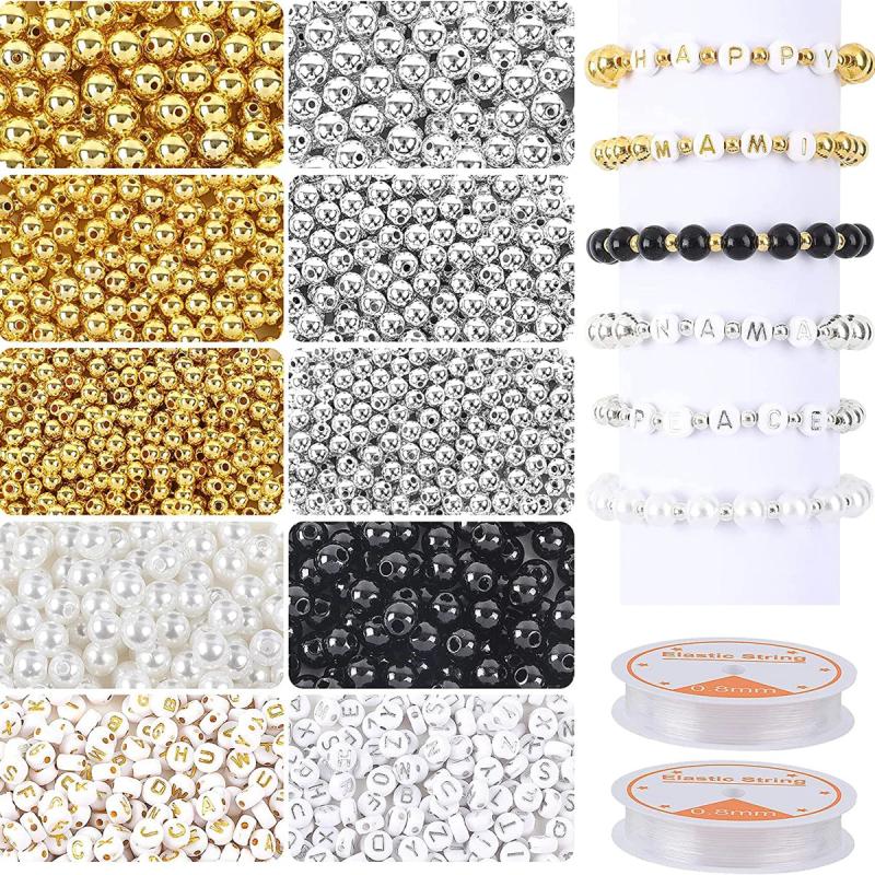 1050pcs CCB Letter Beads Kit for Jewelry Making DIY Bracelet Necklace