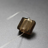 10Pcs 12mm Square Shape Glass Beads Foiled Mix Green for DIY Jewelry