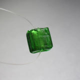 10Pcs 12mm Square Shape Glass Beads Foiled Mix Green for DIY Jewelry
