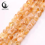 Citrine Nuggets Stone 8-10mm Loose Natural Gemstone Beads