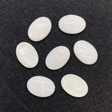 20pcs Oval Glaze Ring Face Freshwater Pearl Shell 13x18mm DIY