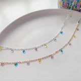 1 Meter Colorful Crystal Beads Link Chains No Fade
