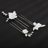 Flower Pearl Brida Hair Accessories Set Wedding Bride Hairpins
