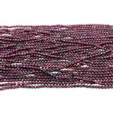 Dark Red Garnet Round Faceted Stone Beads 2/3/4 mm