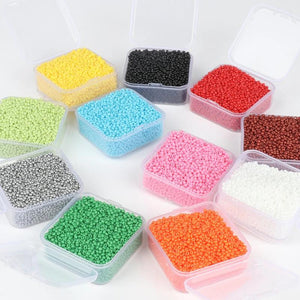 2mm Czech Glass Seed Beads Boxed Findings