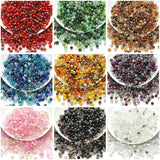 Mixed Czech Rondelle Crystal Beads Faceted Glass Beads 6mm for Jewelry Making