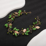 Bride Wedding Accessories Red Pink Champagne Green Bridal Hair Tiara Pearl