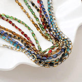 50PCS 5mm Glass Beads Loose Bead for Jewelry Making Necklace DIY Bracelet