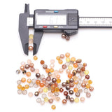 100Pcs 6mm Mixed Faceted Spacer Beads Crystal Glass Pearl