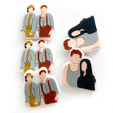 10pcs Sweethearts Brothers Silicone Beads DIY Jewelry Making