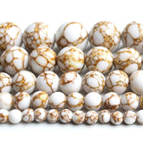 Natural Stone Round Howlite Beads 4-12mm Spun Loose Beads Jewelry Making DIY