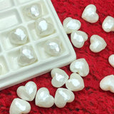 10Pcs 20MM Acrylic Love Heart Beads For Jewelry Making DIY