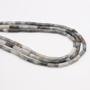 7x13mm Rose Quartz Agate Round Tube Beads for DIY Jewelry Making