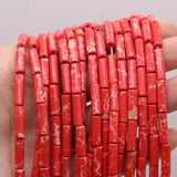 7x13mm Rose Quartz Agate Round Tube Beads for DIY Jewelry Making