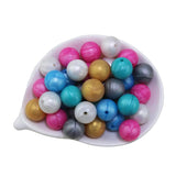 20Pcs 10-20MM Silicone Beads Round Loose Baby Teething Ball DIY Jewelry