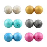 20Pcs 10-20MM Silicone Beads Round Loose Baby Teething Ball DIY Jewelry