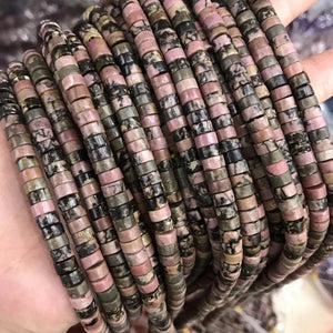3x6mm Agates Aventurine Spacer Beads for Jewelry Making